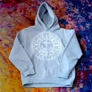 Heather grey gender neutral St Pete Beach hoodie kids size L